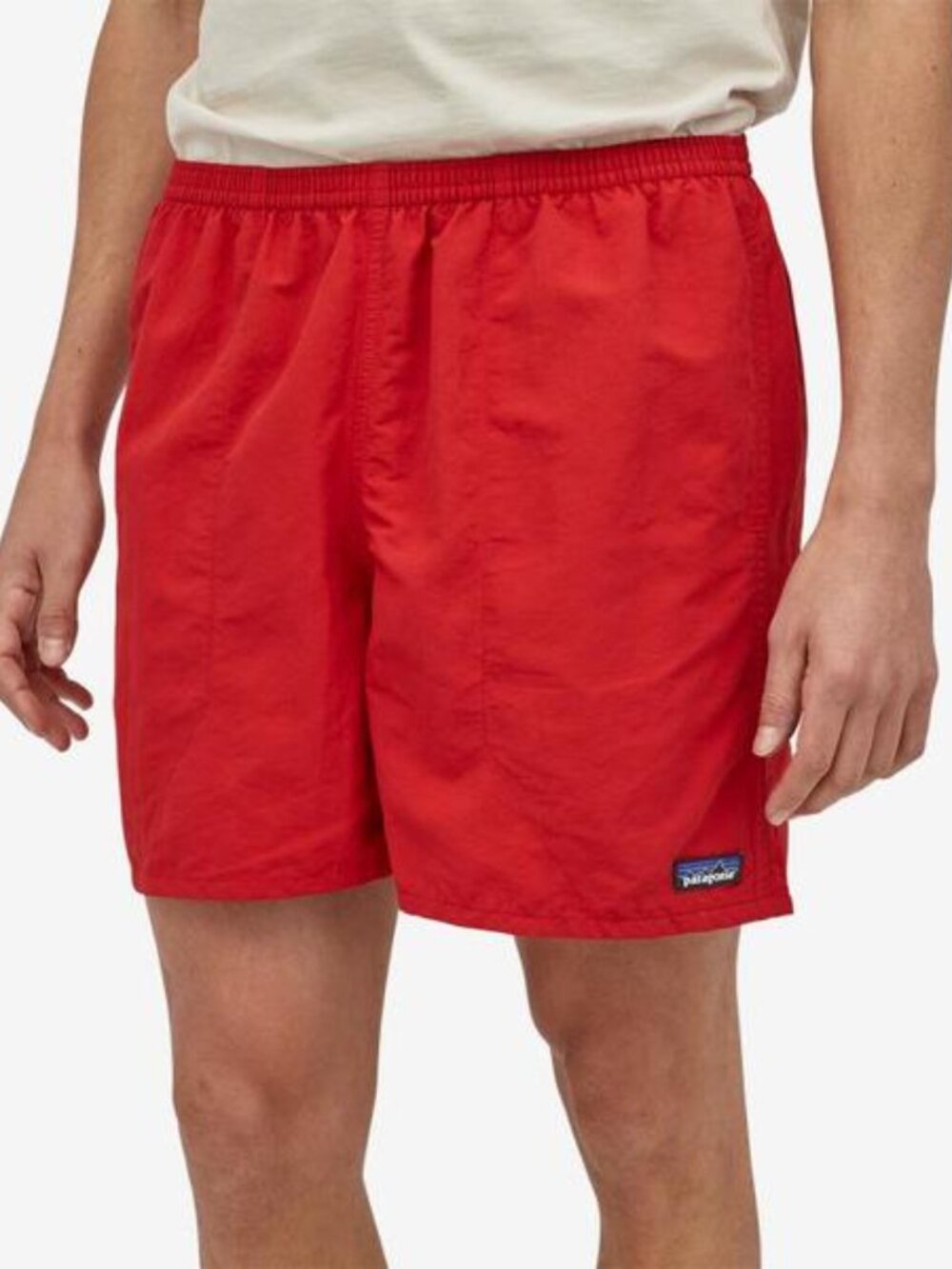 Patagonia Men's Red 100% Nylon 5" Baggies Athletic Swim Hiking Shorts Size M